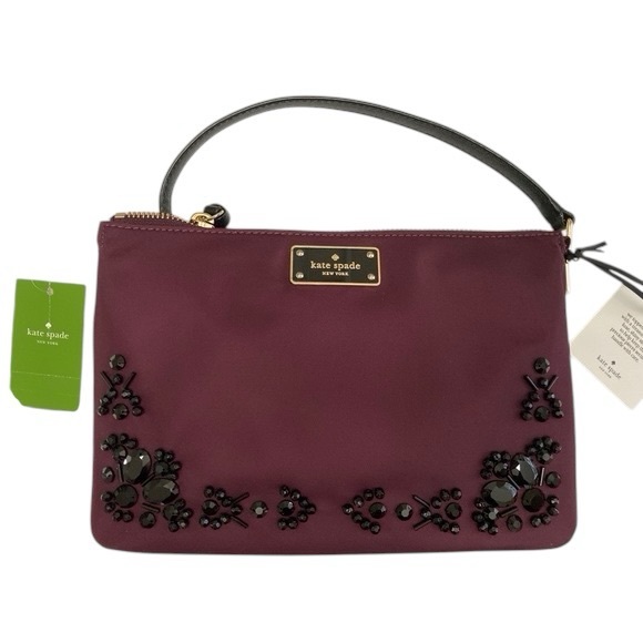 KATE SPADE Plum Wilson Road CROSSBODY BAG pure elegance and brand new with tags! - Picture 3 of 9